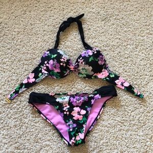 Neon Floral Bikini